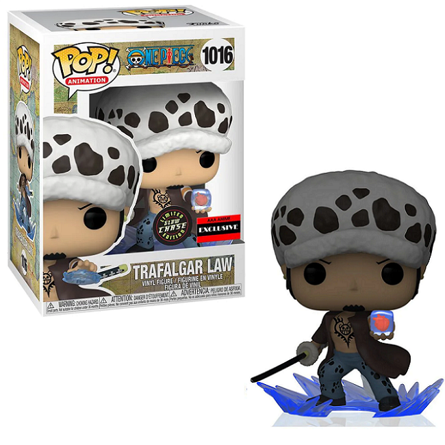  Trafalgar Law #1016 - One Piece Funko Pop! Animation [Gitd AAA Exclusive Chase] 