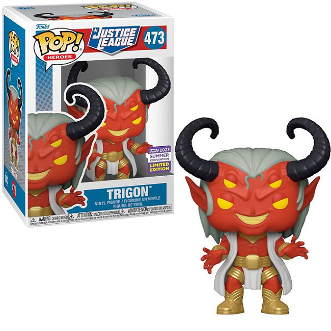  Trigon #473 - Justice League Funko Pop! Heroes [2023 Summer Convention Limited Edition] 