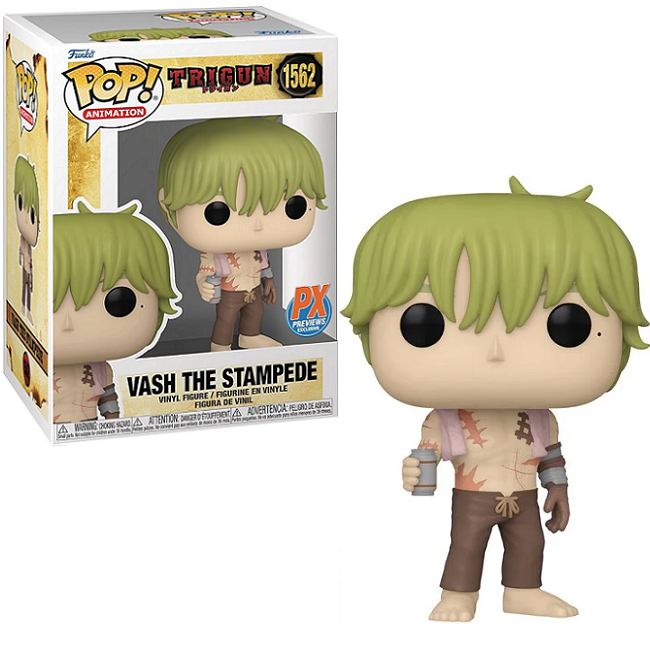  Vash the Stampede #1562 - Trigun Funko Pop! Animation [Shirtless] [PX Exclusive] 
