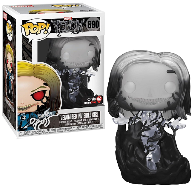  Venomized Invisible Girl #690 - Marvel Venom Funko Pop! [Translucent GameStop Exclusive] 
