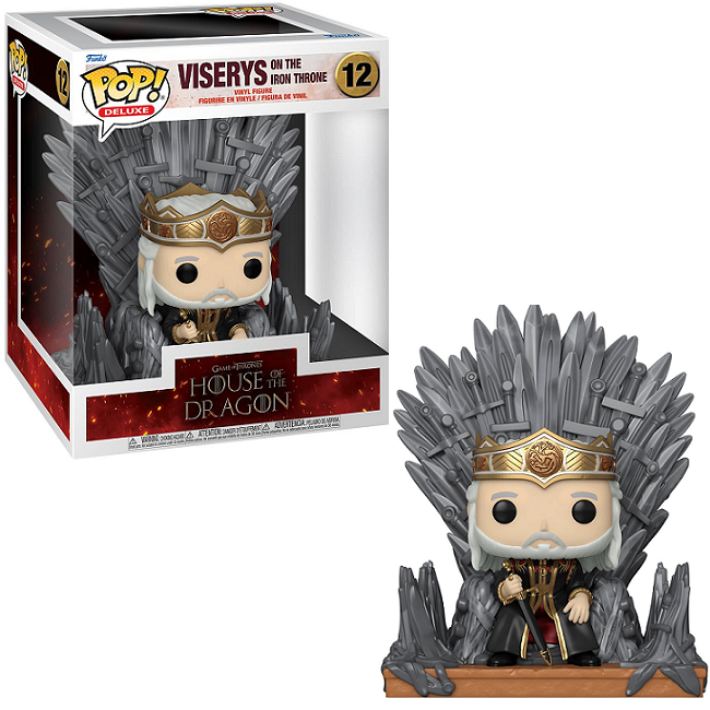  Viserys On The Iron Throne #12 - House of the Dragon Funko Pop! Deluxe 