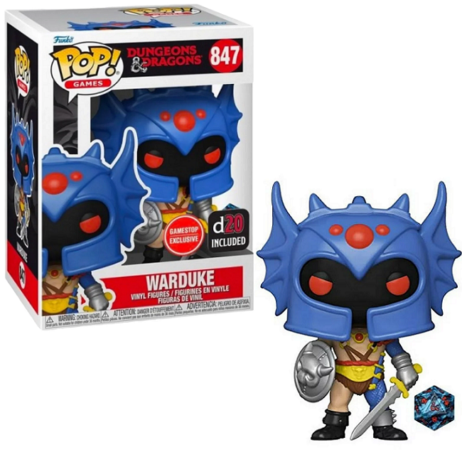  Warduke #847 - Dungeons And Dragons Funko Pop! Games [D20 Included] [GameStop Exclusive] 