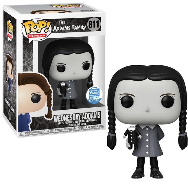  Wednesday Addams #811 - The Addams Family Funko Pop! TV [B&W Funko Limited Edition] 
