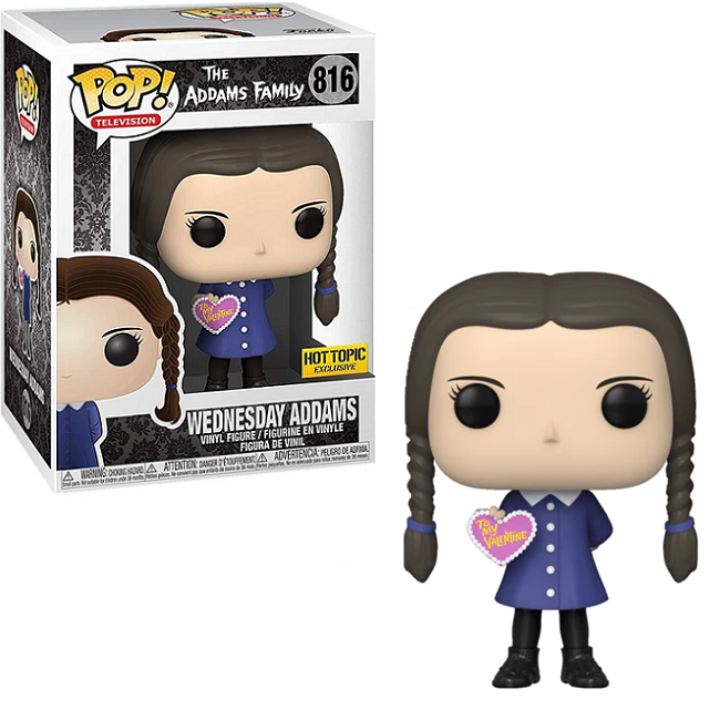  Wednesday Addams #816 - The Addams Family Funko Pop! TV [Valintine Hot Topic Exclusive] 
