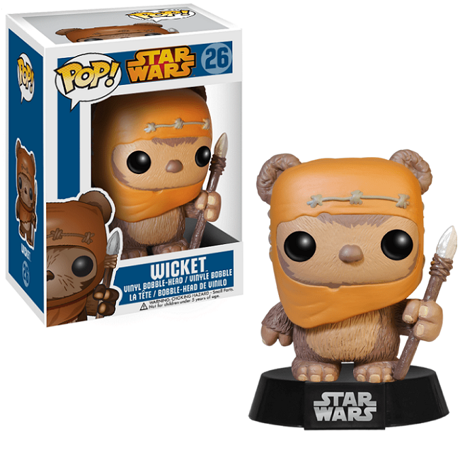  Wicket #26 - Star Wars Funko Pop! [Blue Box No Picture on Bottom] 