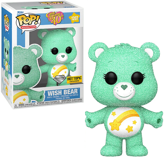  Wish Bear #1207 - Care Bears 40th Funko Pop! Animation [Diamond Hot Topic Exclusive] 