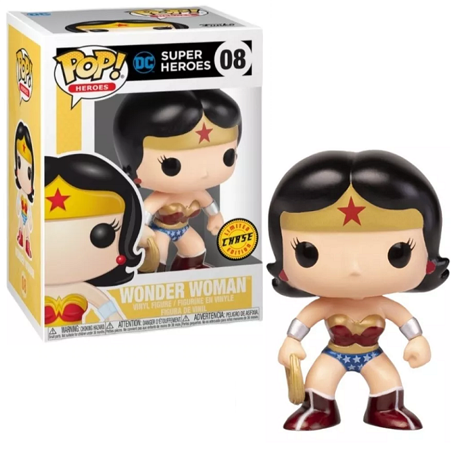  Wonder Woman #08 - DC Super Heroes Funko Pop! Heroes [2nd Edition Metallic Chase] 
