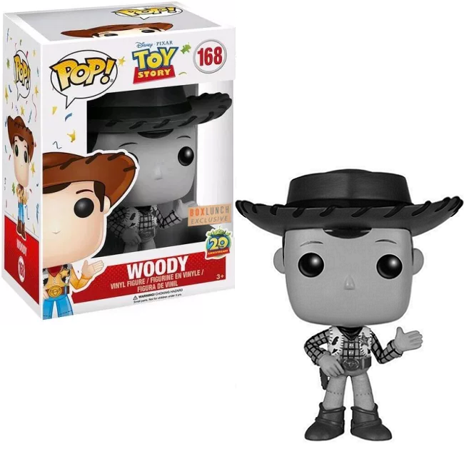  Woody #168 - Toy Story Funko Pop! [B&W Box Lunch Exclusive] 