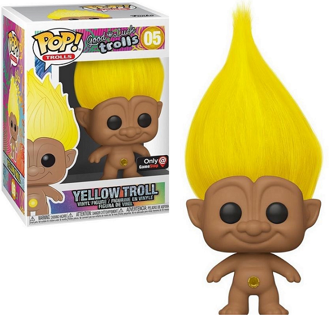  Yellow Troll #05 - Good Luck Trolls Funko Pop! Trolls [GameStop Exclusive] 