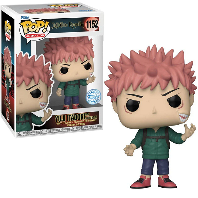  Yuji Itadori with Sukuna Mouth #1152 - Jujutsu Kaisen Funko Pop! Animation [Special Edition] 