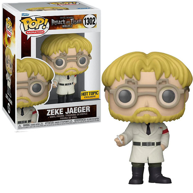  Zeke Jaeger #1302 - Attack On Titan Funko Pop! Animation [Hot Topic Exclusive] 