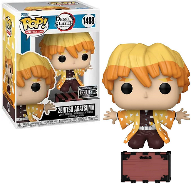  Zenitsu Agatsuma Protecting Nezuko's Box #1488 - Demon Slayer Funko Pop! Animation [EE Exclusive] 