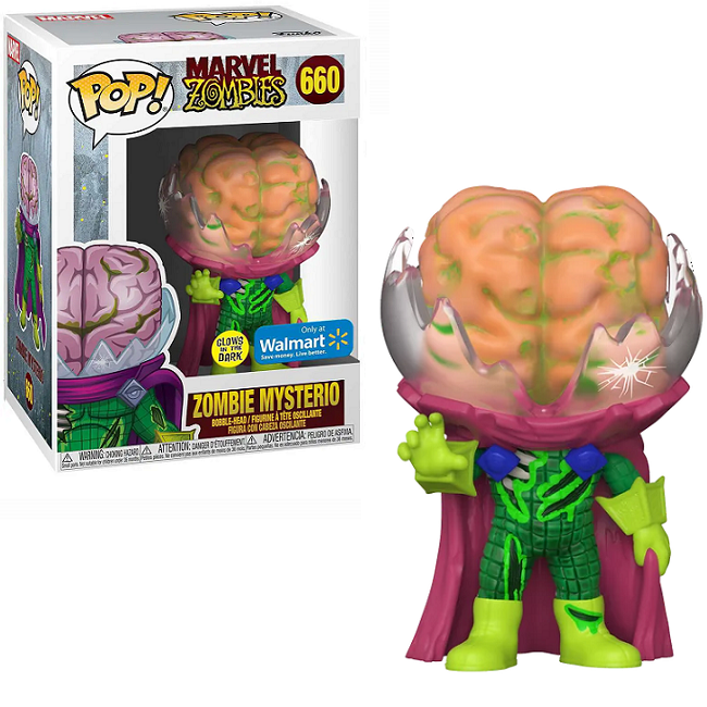  Zombie Mysterio #660 - Marvel Zombies Funko Pop! [Gitd WalMart Exclusive] 