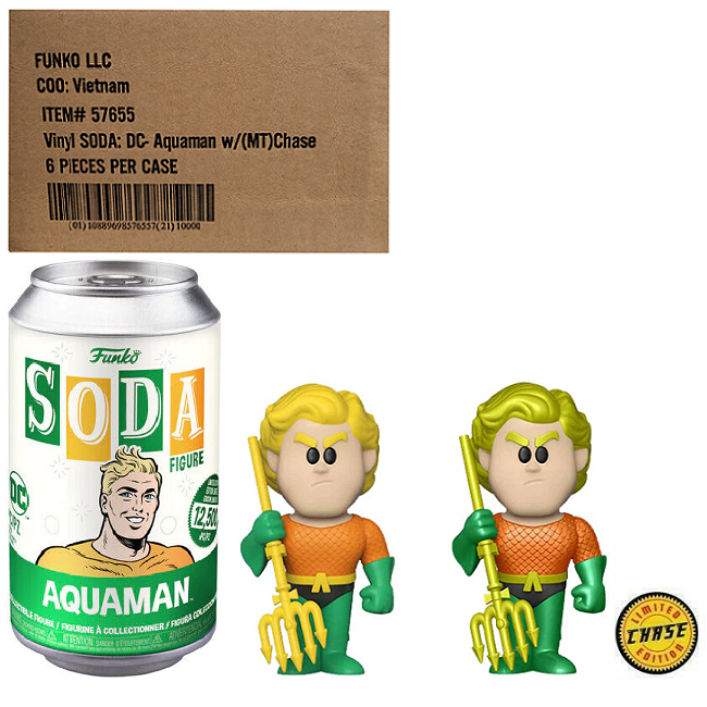 Aquaman – DC Vinyl Funko Soda [Factory Sealed Case (6) w/Chase] 
