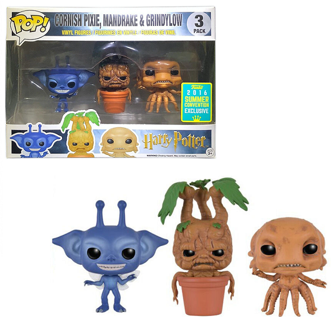  Cornish Pixie Mandrake & Phoenix - Harry Potter Funko Pop! [2016 Summer Convention Exclusive] 