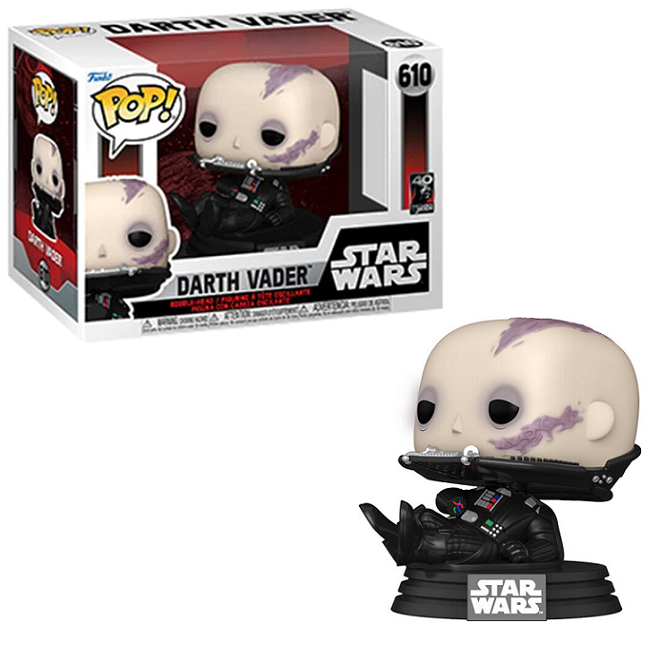  Darth Vader #610 - Return of the Jedi 40th Funko Pop! [Unmasked] 