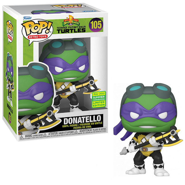  Donatello #105 - Teenage Mutant Ninja Turtles Funko Pop! Retro Toys [2022 Summer Convention Limited Edition] 