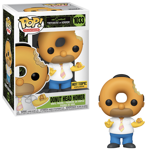  Donut Head Homer #1033 – The Simpsons Treehouse of Horror Funko Pop! TV [Hot Topic Exclusive] 