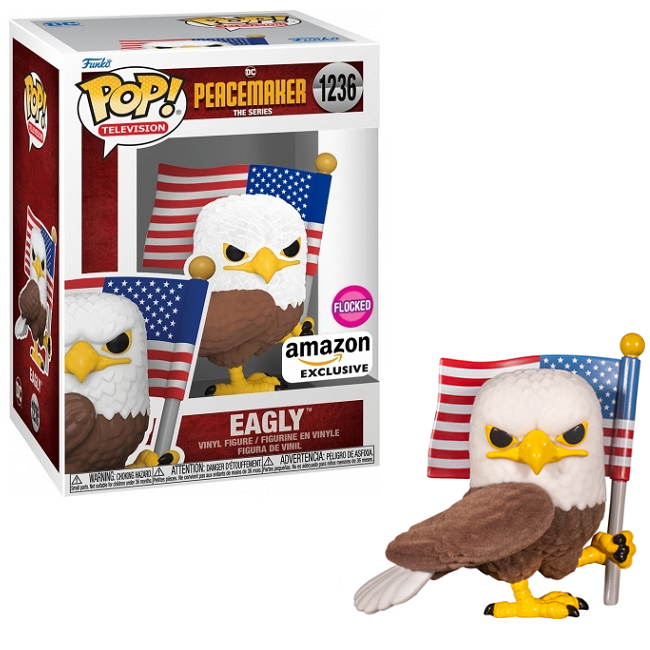  Eagly #1236 - Peacemaker Funko Pop! TV [Flocked Amazon Exclusive] 