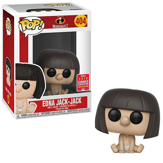  Edna Jack-Jack #404 - Incredibles 2 Funko Pop! [2018 Summer Convention Exclusive] 