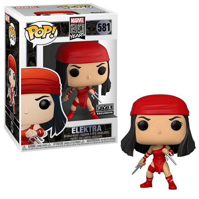  Elektra #581 – Marvel 80th Funko Pop! [FYE Exclusive] 