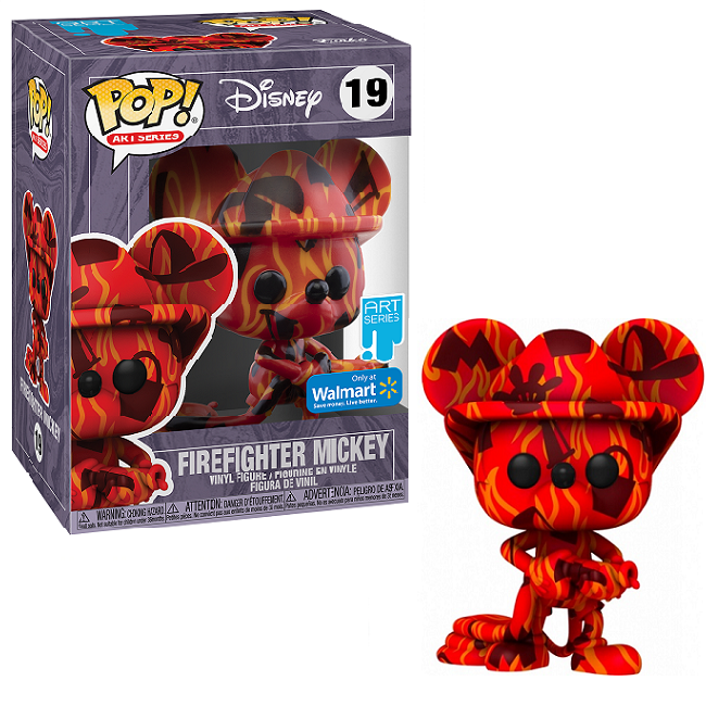  Firefighter Mickey #19 - Disney Funko Pop! Art Series [WalMart Exclusive] [No Hard Stack] 