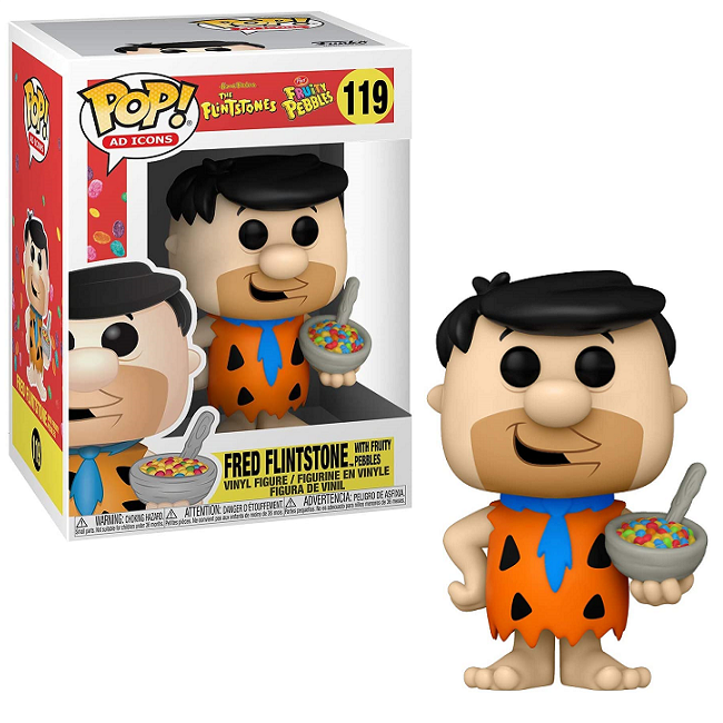  Fred Flintstone with Fruity Pebbles #119 - Post The Flintstones Funko Pop! Ad Icons 