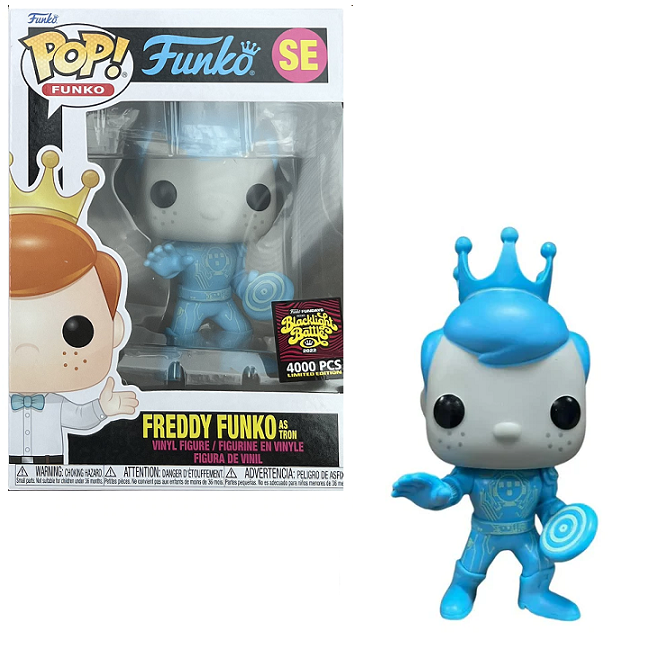  Freddy Funko as Tron #SE - Funko Pop! Funko [2022 Fundays Blacklight Battle LE 4000] 