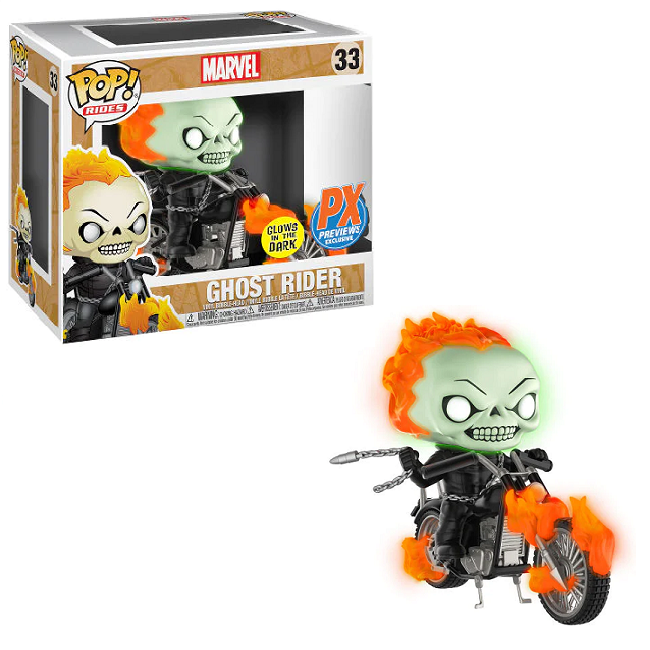 Ghost Rider #33 - Marvel Funko Pop! Rides [GITD PX Exclusive] 