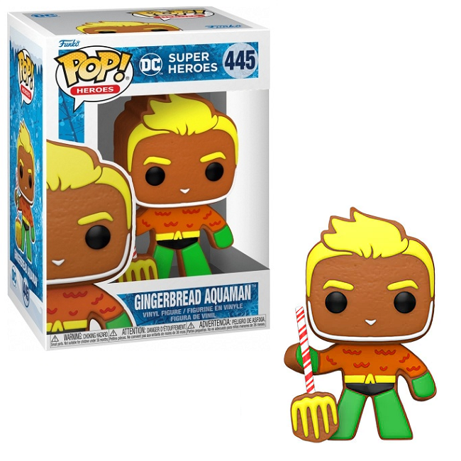 Gingerbread Aquaman #445 - DC Super Heroes Funko Pop! Heroes [Holiday] 