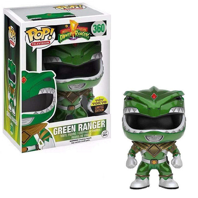  Green Ranger #360 - Power Rangers Funko Pop! TV [Metallic Toy Tokyo Exclusive] 