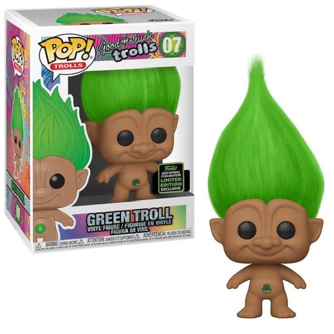 Green Troll #07 - Good Luck Trolls Funko Pop! Trolls [2020 Spring Convention Limited Edition Exclusive] 