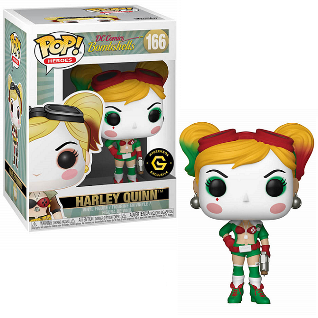  Harley Quinn #166 - DC Bombshells Funko Pop! Heroes [My Geek Box Exclusive] 