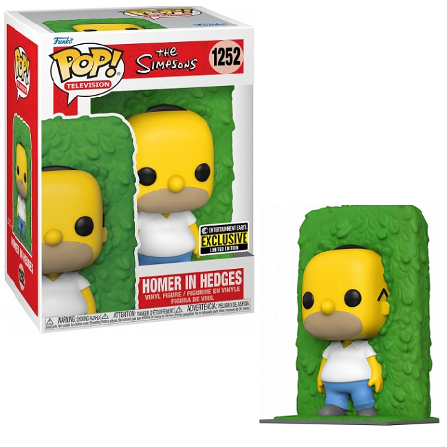  Homer in Hedges #1252 - The Simpsons Funko Pop! TV [EE Exclusive] 
