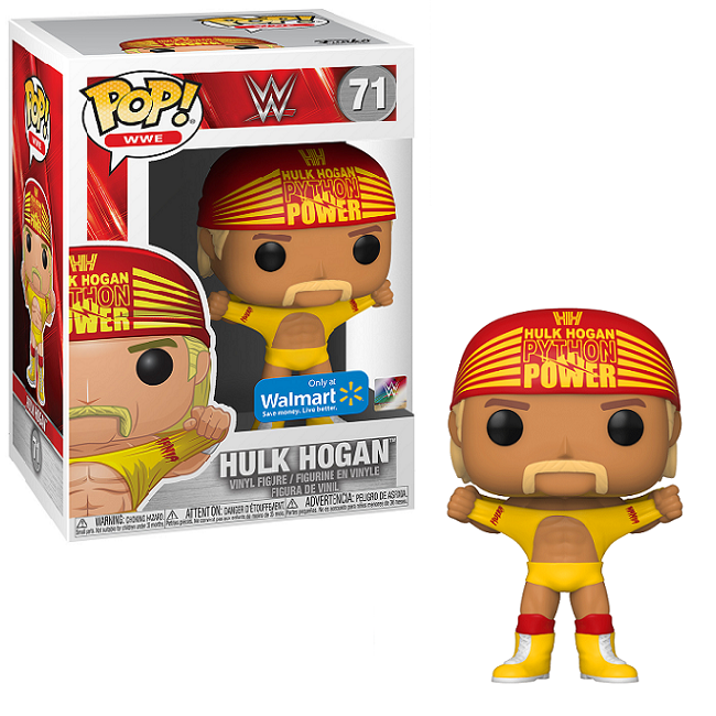  Hulk Hogan #71 - Wrestling Funko Pop! WWE [Signed Becket COA Walmart Exclusive] 