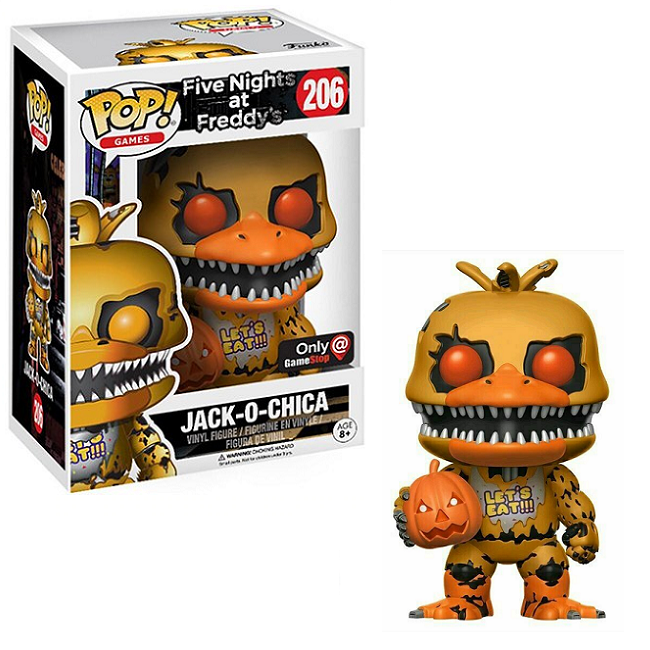  Jack-O-Chica #206 - Five Nights at Freddys Funko Pop! Games [Gamestop Exclusive] 