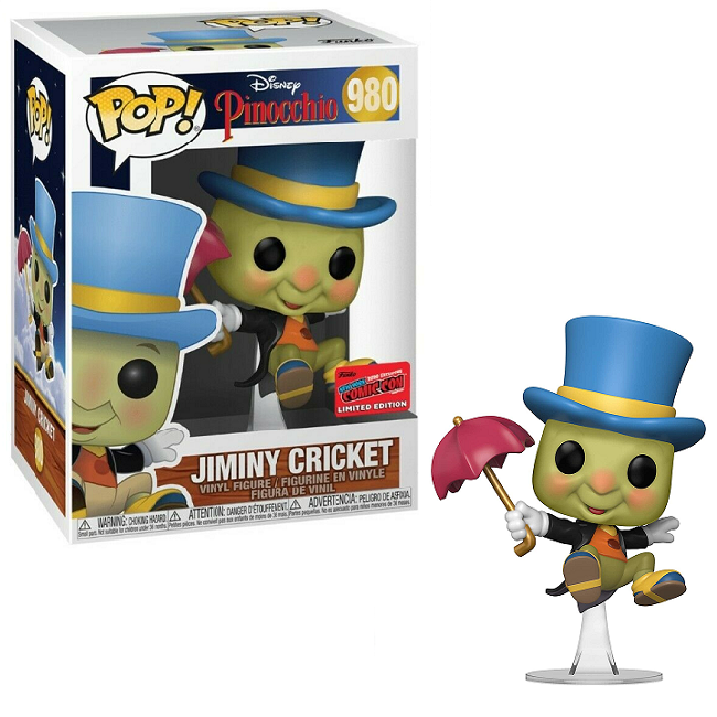  Jiminy Cricket #980 - Pinocchio Funko Pop! [NYCC Limited Edition] 
