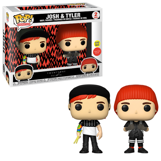  Josh & Tyler - Twenty One Pilots Funko Pop! Animation [Gitd Limited Run] 