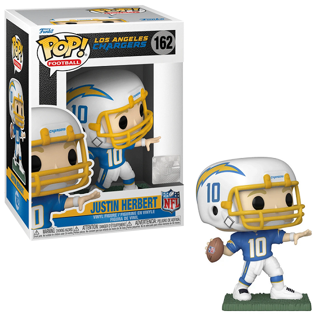  Justin Herbert #162 - Los Angeles Chargers Funko Pop! Football [Home Uniform] 