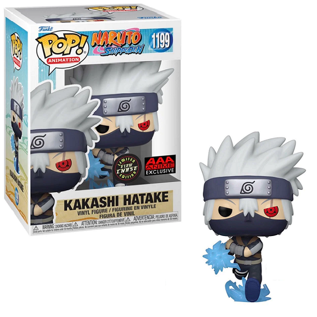  Kakashi Hatake #1199 - Naruto Shippuden Funko Pop! Animation [Gitd Chase AAA Anime Exclusive] 