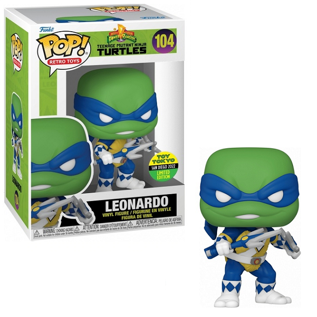  Leonardo #104 - Teenage Mutant Ninja Turtles Funko Pop! Retro Toys [2022 Toy Tokyo San Diego Limited Edition] 
