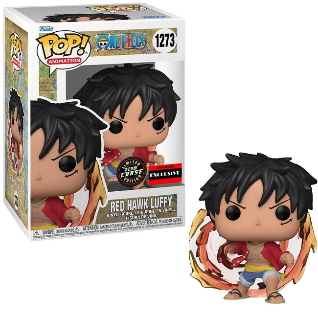  Red Hawk Luffy #1273 - One Piece Funko Pop! Animation [Gitd AAA Anime Exclusive Chase] 