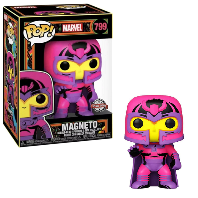  Magneto #799 – Marvel Funko Pop! [Blacklight Special Edition] 