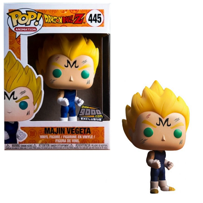  Majin Vegeta #445 – Dragon Ball Z Funko Pop! Animation [Autographed by Christopher Sabat] [Over 9000 Exclusive] 