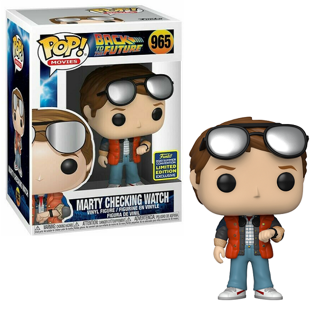  Marty Checking Watch #965 - Back to the Future Funko Pop! Movies [SDCC 2020 Summer Convention Exclusive] 