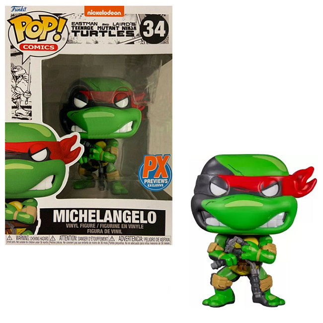  Michelangelo #34 - Teenage Mutant Ninja Turtles Funko Pop! Comics [Px Exclusive] 