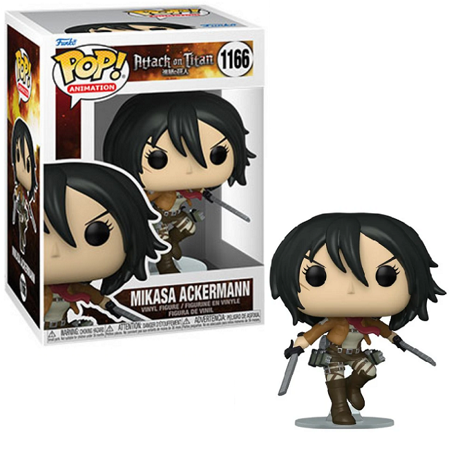  Mikasa Ackerman #1166 - Attack on Titan Funko Pop! Animation [With Swords] 