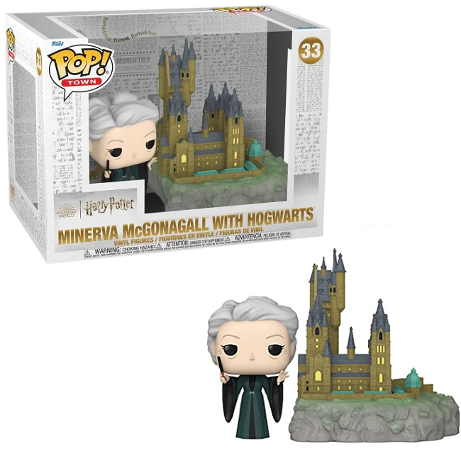  Minerva McGonagall With Hogwarts #33 - Harry Potter Funko Pop! Town 