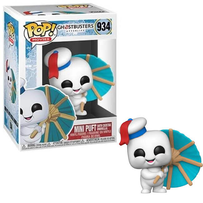  Mini Puft #934 - Ghostbusters Afterlife Funko Pop! Movies [With Cocktail Umbrella] 