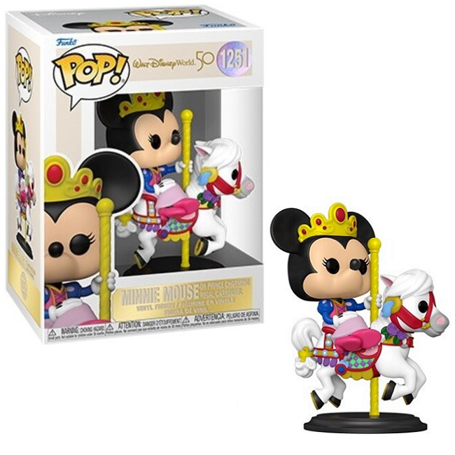  Minnie Mouse On Prince Charming Regal Carrousel #1251 - Walt Disney World 50th Funko Pop! 